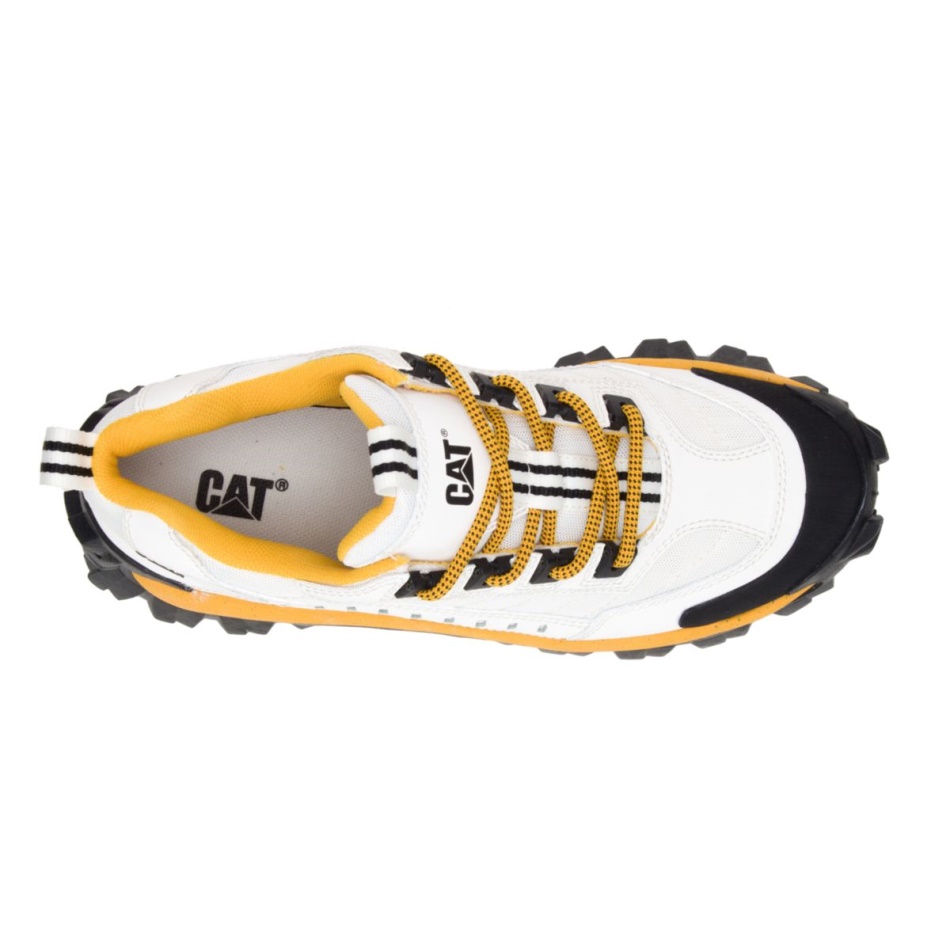 CAT Footwear Intruder Shoe White-Yellow