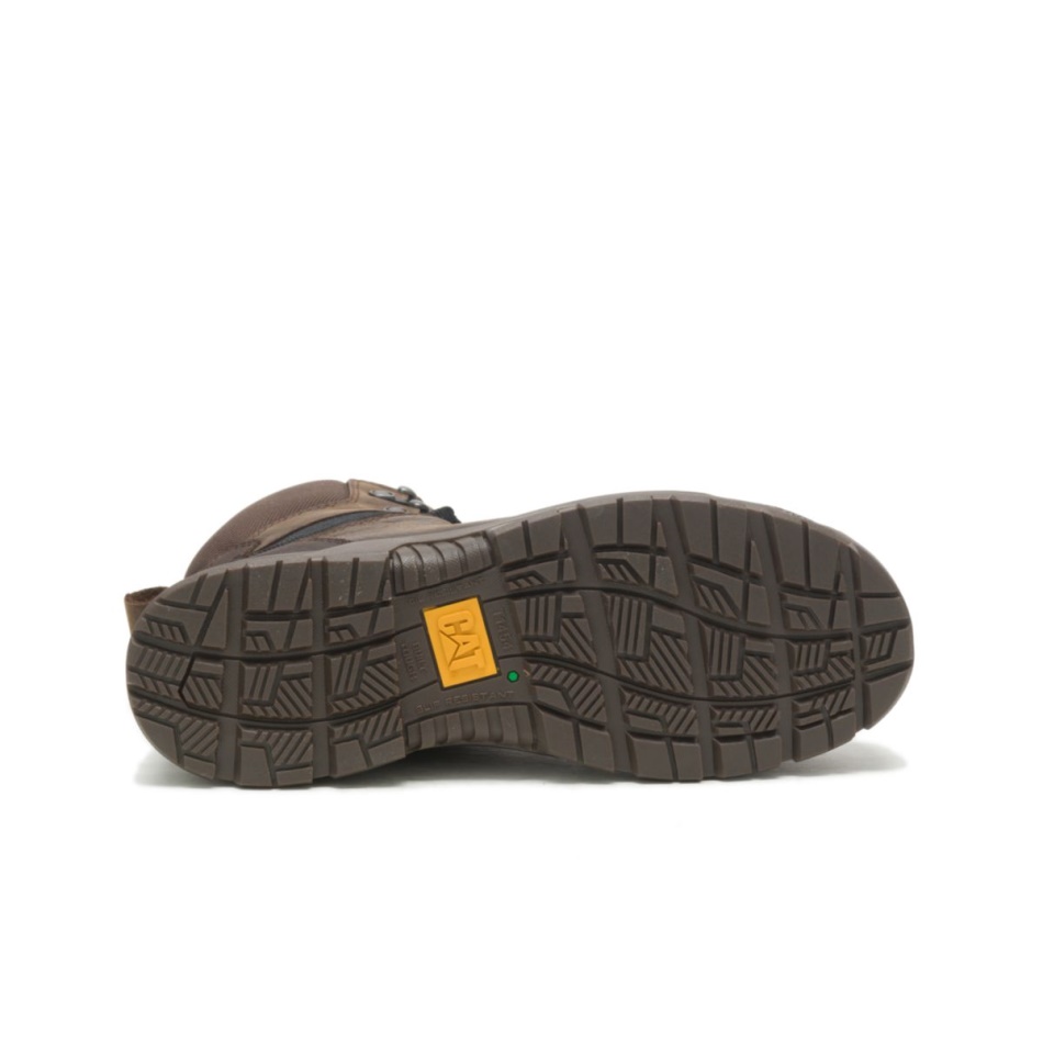 CAT Footwear Men\s Accomplice X Waterproof Steel Toe CSA Work Boot Real Brown