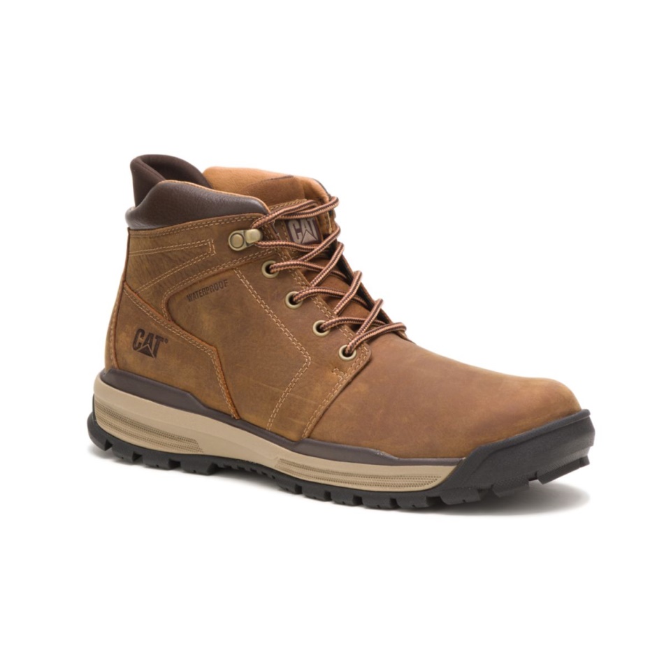 CAT Footwear Men\s Cohesion Ice plus Waterproof Thinsulate Boot Brown Sugar