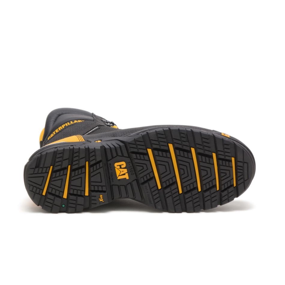 CAT Footwear Men\s Excavator LT 8” Waterproof TX Composite Toe CSA Work Boot Black