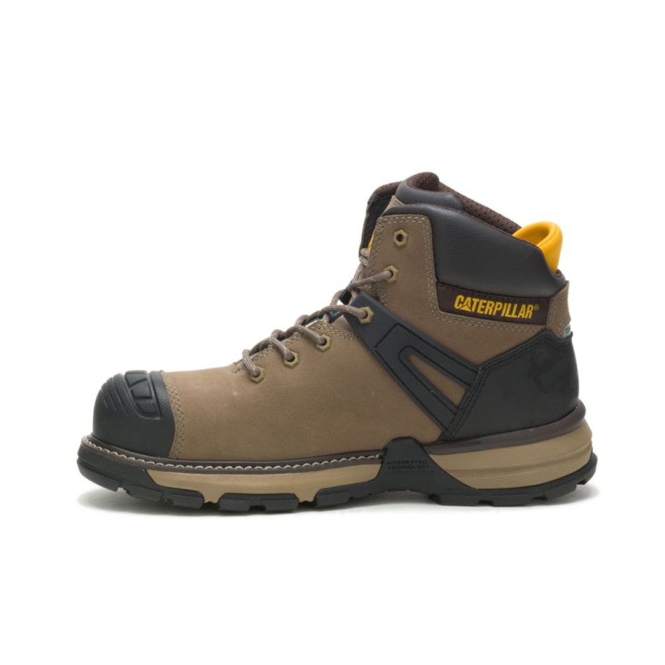 CAT Footwear Men\s Excavator Superlite Waterproof Carbon Composite Toe CSA Work Boot Bungee Cord
