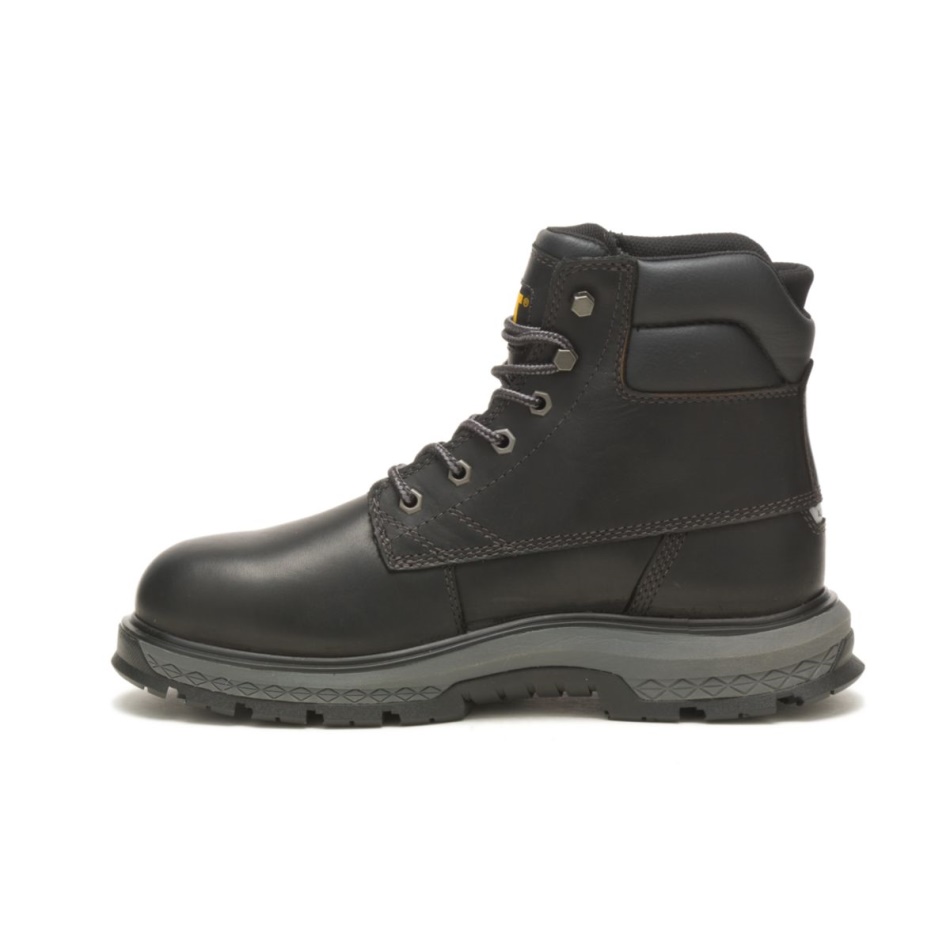CAT Footwear Men\s Exposition 6” Waterproof Alloy Toe CSA Work Boot Black
