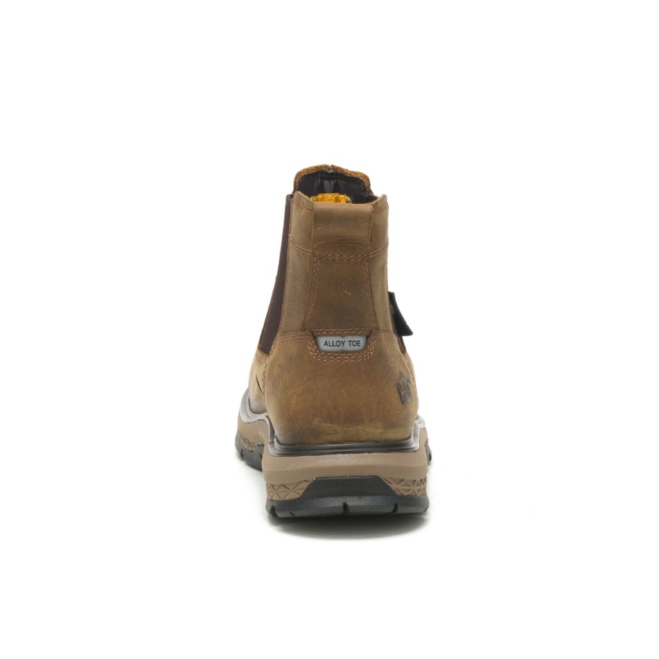 CAT Footwear Men\s Exposition Chelsea Alloy Toe CSA Work Boot Pyramid