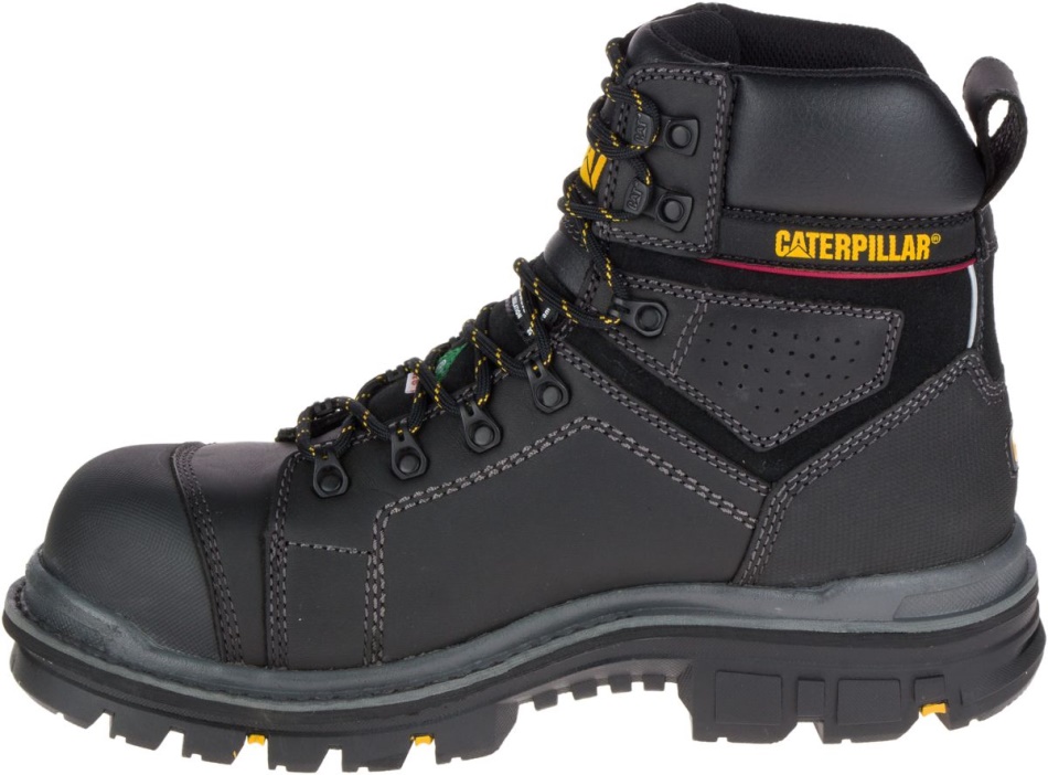 CAT Footwear Men\s Hauler 6” Waterproof Composite Toe Work Boot Black
