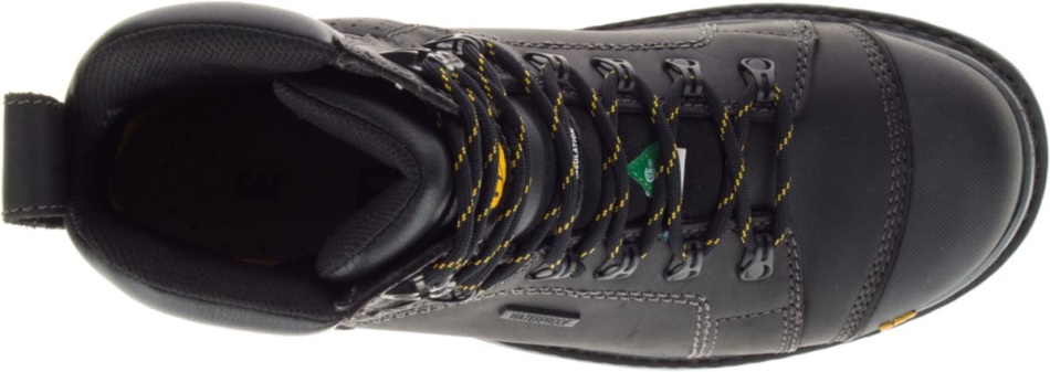 CAT Footwear Men\s Hauler 6” Waterproof Composite Toe Work Boot Black