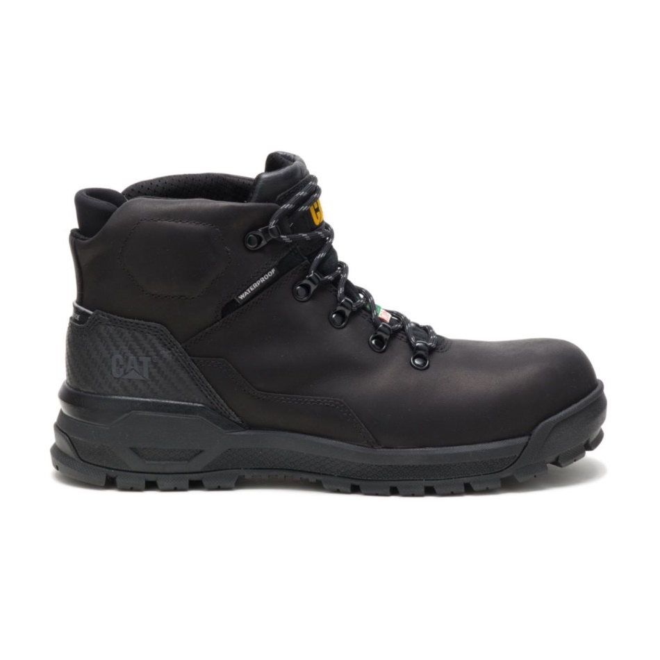 CAT Footwear Mens Kinetic Ice plus Waterproof Thinsulate Composite Toe CSA Work Boot Black