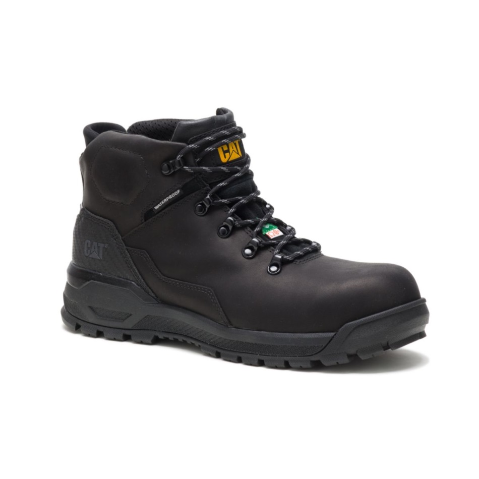 CAT Footwear Men\s Kinetic Ice plus Waterproof Thinsulate Composite Toe CSA Work Boot Black