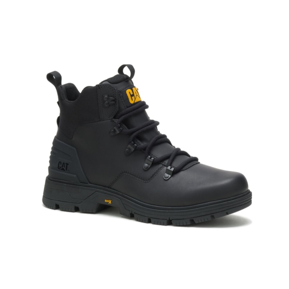 CAT Footwear Men\s Leverage Hiker Waterproof Boot Black