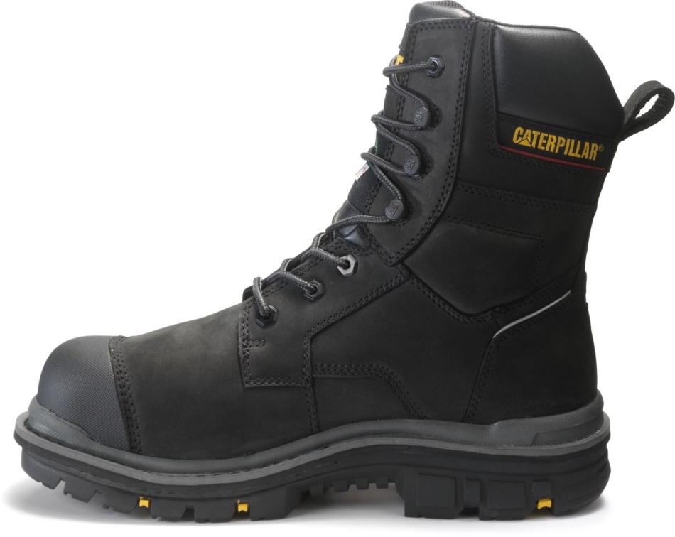 CAT Footwear Men\s Rasp 8” Waterproof Met CSA Work Boot Black