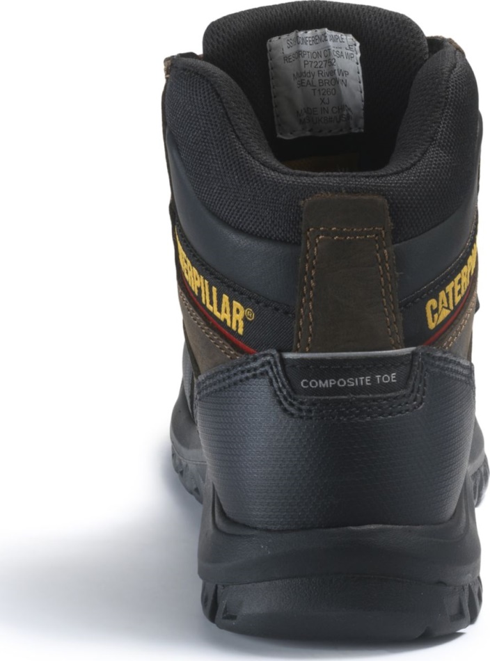 CAT Footwear Men\s Resorption CT WP CSA Seal Brown