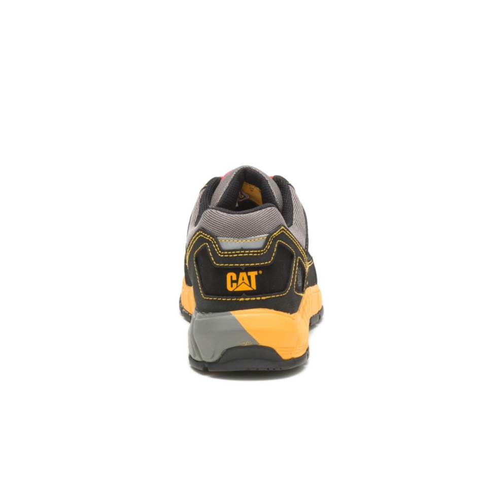 CAT Footwear Men\s Shift CSA Composite Toe Work Shoe Grey-Orange