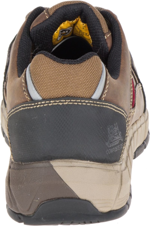 CAT Footwear Men\s Streamline Leather CSA Composite Toe Work Shoe Dark Beige