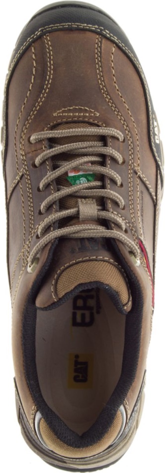 CAT Footwear Men\s Streamline Leather CSA Composite Toe Work Shoe Dark Beige