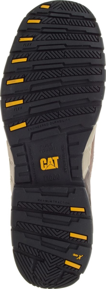 CAT Footwear Men\s Streamline Leather CSA Composite Toe Work Shoe Dark Beige