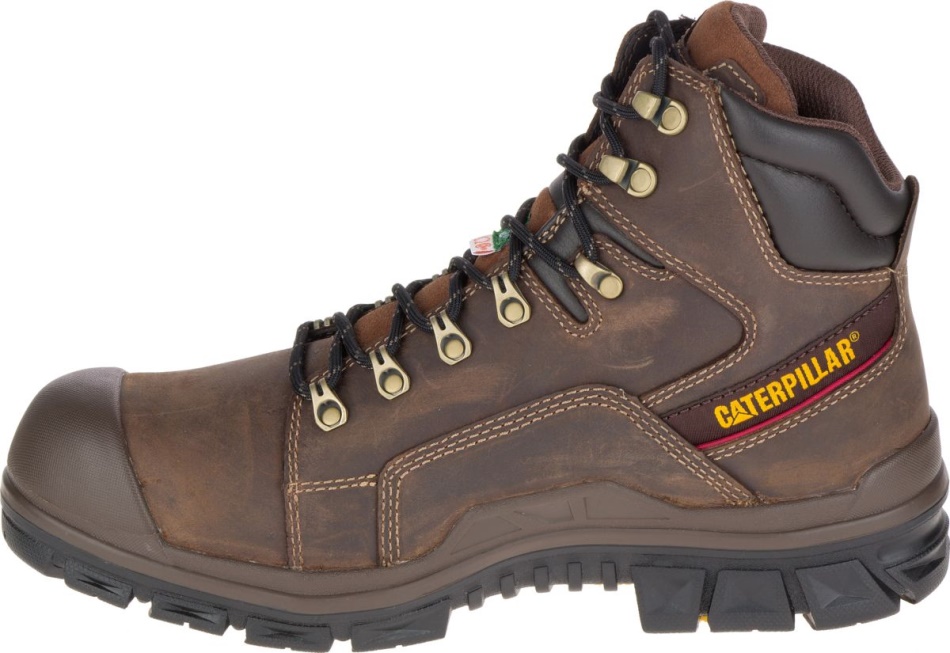 CAT Footwear Men\s Struts Waterproof TX CSA NT Work Boot Dark Brown
