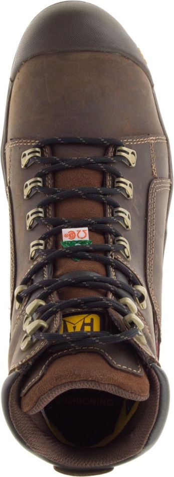 CAT Footwear Men\s Struts Waterproof TX CSA NT Work Boot Dark Brown