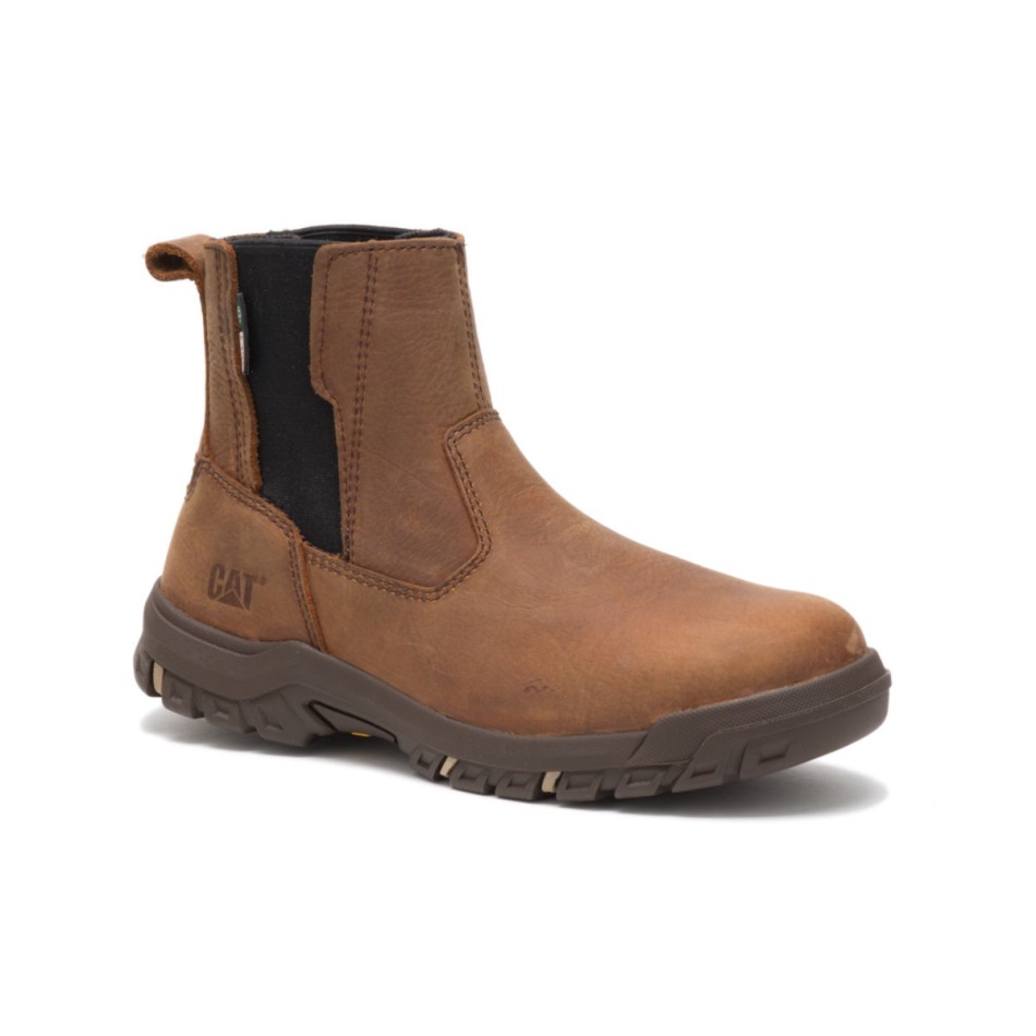 CAT Footwear Women\s Abbey Steel Toe CSA Work Boot Butterscotch