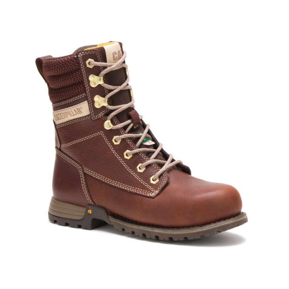 CAT Footwear Women\s Clover 8” Steel Toe CSA Tawny