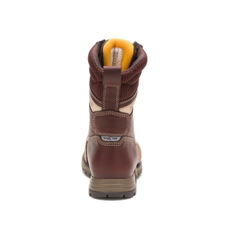 CAT Footwear Women\s Clover 8” Steel Toe CSA Tawny