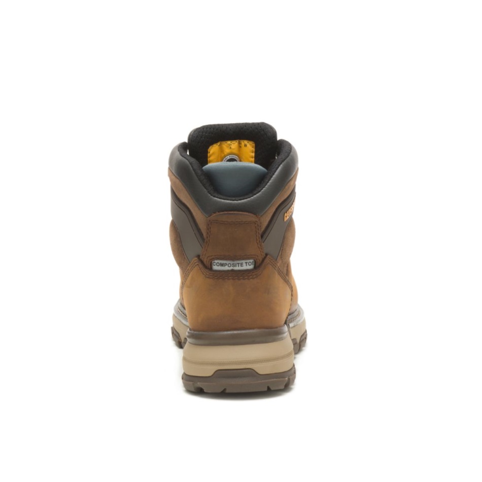 CAT Footwear Women\s Excavator Superlite Waterproof Thinsulate Carbon Composite Toe CSA Work Boot Dark Brown