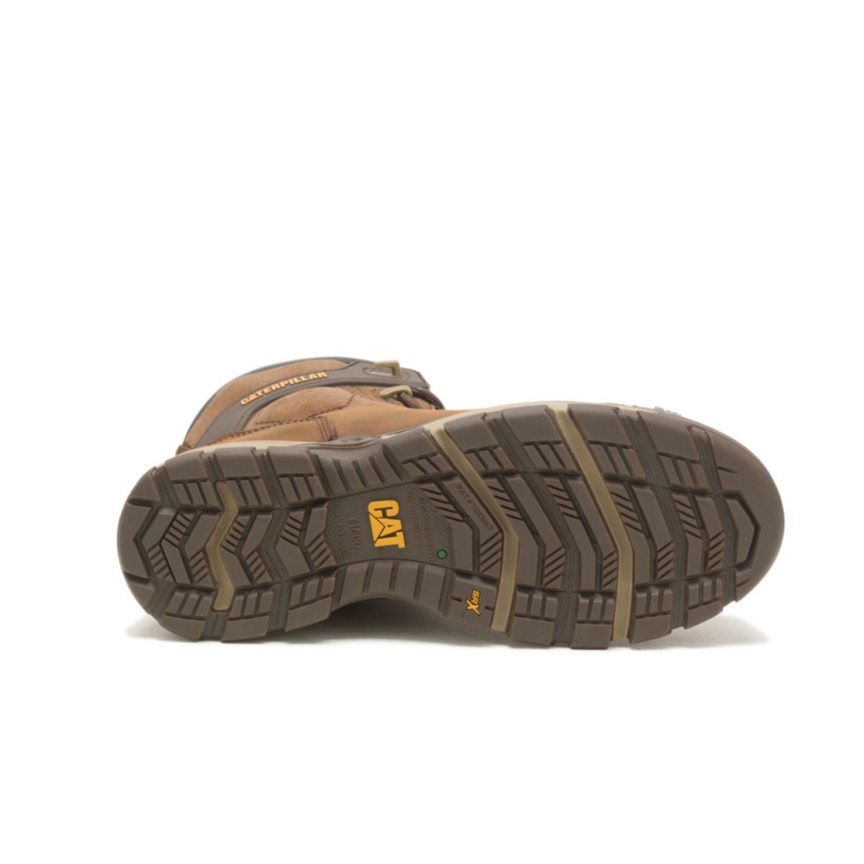 CAT Footwear Women\s Excavator Superlite Waterproof Thinsulate Carbon Composite Toe CSA Work Boot Dark Brown