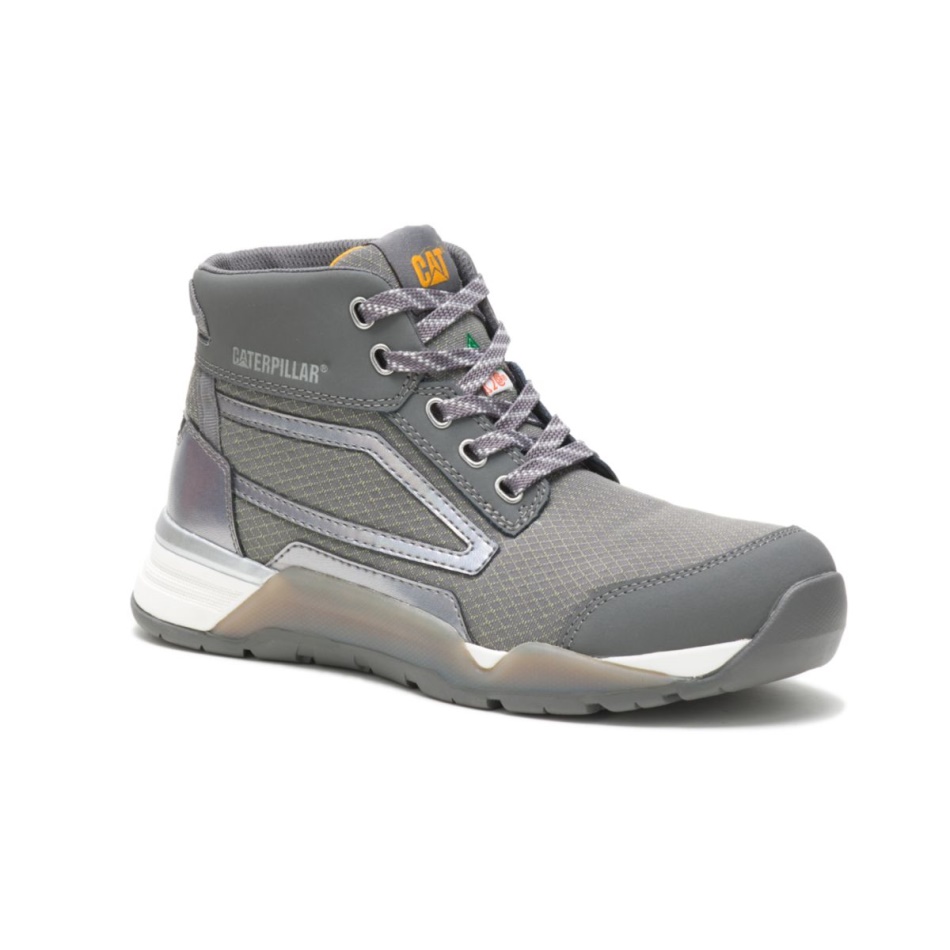 CAT Footwear Women\s Sprint Mid Alloy Toe CSA Work Shoe Medium Charcoal