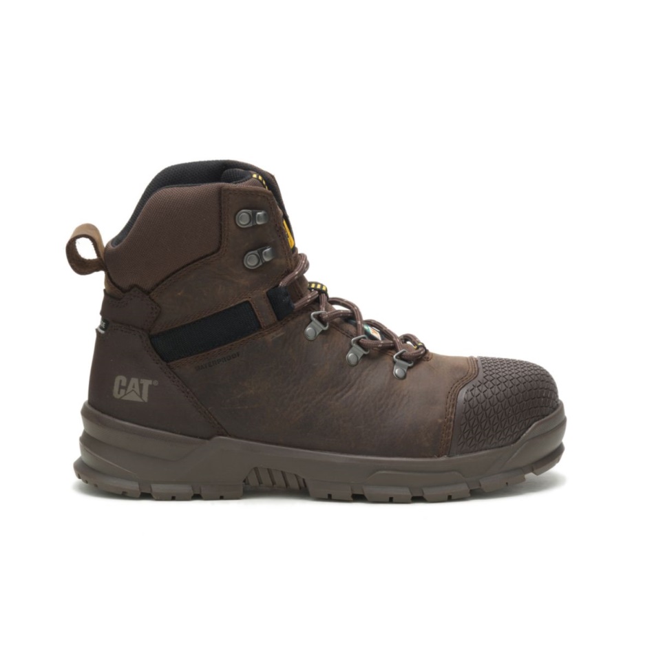 CAT Footwear Men's Accomplice X Waterproof Steel Toe CSA Work Boot Real Brown