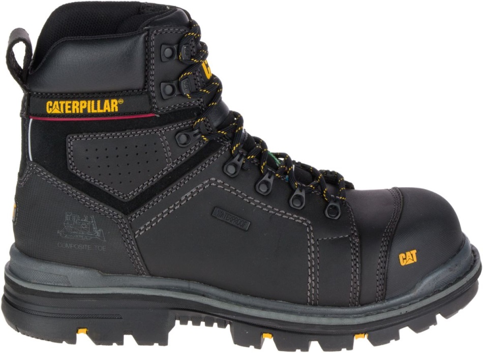 CAT Footwear Men's Hauler 6” Waterproof Composite Toe Work Boot Black